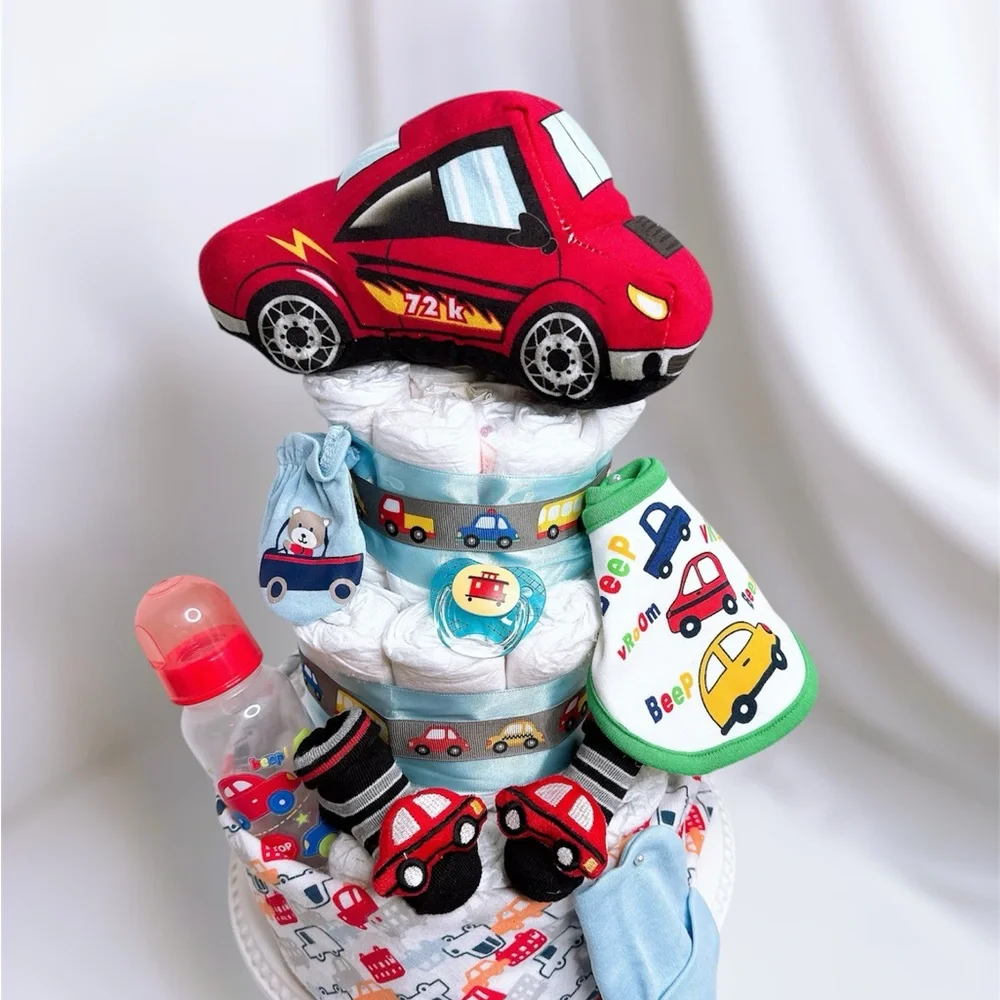 Car Diaper Cake, Baby Shower Gift